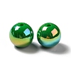 UV Plating Rainbow Iridescent Acrylic Beads PACR-D070-01G-2