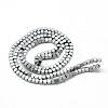 Electroplate Non-magnetic Synthetic Hematite Beads Strands G-Q486-60E-2