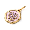 304 Stainless Steel Enamel Pendants STAS-M110-05G-3