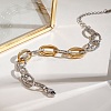 304 Stainless Steel Cable Chain Bracelets for Women BJEW-K279-02GP-2