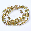 Electroplate Glass Beads Strands EGLA-A034-T6mm-C06-2