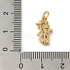 Brass Micro Pave Red Cubic Zirconia Pendants KK-R162-020A-G-3
