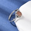 Natural Gemstone Finger Rings RJEW-A084-03P-4