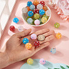 40Pcs 8 Colors Handmade Acrylic Resin Rhinestone Beads CLAY-TA0001-90B-6