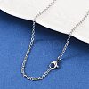 Tarnish Resistant 304 Stainless Steel Cable Chains for Necklace Making X-STAS-P045-05P-1