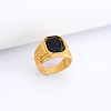 Alloy Rhinestone Finger Rings for Men FS-WG512DB-01-1