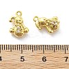 Brass Micro Pave Cubic Zirconia Pendants KK-U049-04G-07-3