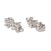 Brass Micro Pave Cubic Zirconia Charms KK-E068-VB301-3