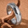 304 Stainless Steel Stretch Bracelets for Women Men BJEW-A031-02B-P-3