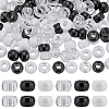 600Pcs 3 Colors Opaque Plastic Beads KY-SC0001-89-1