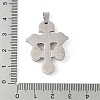 Non-Tarnish 304 Stainless Steel Pendants STAS-C103-02P-02-3