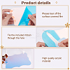 Wavy Rectangle Acrylic Blank Sign Pendant Decorations DIY-GA0006-40-3