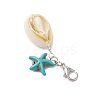 Natural Shell Pendant Decorations HJEW-JM02923-02-5