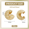 Brass Crimp Beads Covers KK-BC0014-72B-G02-2