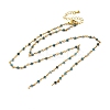 Brass Chain Necklace Making KK-K337-13G-2