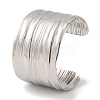 304 Stainless Steel Cuff Bangles for Women BJEW-D050-01S-1