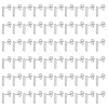 60Pcs 201 Stainless Steel Stud Earring Findings with Hole FIND-DC0006-59-1