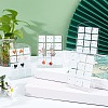   10Pcs L-shape PVC Jewelry Storage Holder Stand ODIS-PH0001-35B-2