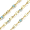 Rack Plating Brass Dapped Chains AJEW-Q153-02G-16-1
