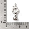 Dragonfly Brass Micro Pave Clear Cubic Zirconia Fold Over Clasps KK-A227-33P-3