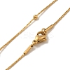 PVD Vacuum Plating 304 Stainless Steel Satellite Chains Necklace for Men Women STAS-E001-15G-2