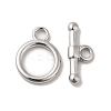 Non-Tarnish 304 Stainless Steel Toggle Clasps STAS-H212-19P-1