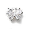 Brass Micro Pave Cubic Zirconia Pendants KK-D312-13S-1