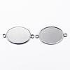 304 Stainless Steel Cabochon Connector Settings X-STAS-H394-01P-01-2