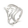 Non-Tarnish 304 Stainless Steel Rings RJEW-R142-02P-1