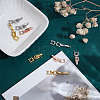 9Pcs 3 Styles Brass Fold Over Clasps KK-HY0003-83-4