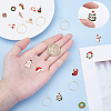 30Pcs 15 Style Alloy Enamel Pendants PALLOY-SC0003-94-3