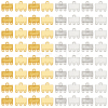 120Pcs 2 Colors Alloy Chandelier Components Links FIND-GO0003-32A-1