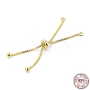925 Sterling Silver Box Chain with Stop Beads and Loops STER-Z001-110G-3