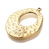Ion Plating(IP) 304 Stainless Steel Pendant Rhinestones Setting STAS-P371-043G-2