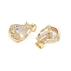 Brass Micro Pave Cubic Zirconia Pendants KK-L256-06G-2
