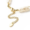 ABS Imitation Pearl & Millefiori Glass Beaded Bracelet for Women BJEW-JB08434-5