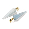 Natural Aquamarine Pointed Pendants G-D089-01G-08-2