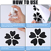4 Sheets 2 Colors Flower PVC Waterproof Car Stickers DIY-GF0008-94B-5