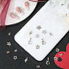 Star Alloy Rhinestone Cabochons MRMJ-CP0001-43E-4