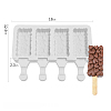 Food Grade DIY Rectangle Ice-cream Silicone Molds DIY-D062-03B-7
