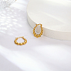 304 Stainless Steel Hoop Earrings AZ5458-1-2