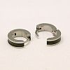 Fashion 304 Stainless Steel Huggie Hoop Earrings EJEW-G124-M18-3