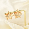 Brass Hoop Earrings for Women LS-EJEW-U041-08G-2