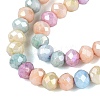 Anti-Tarnish Electroplate Rondelle Glass Beads Strands EGLA-T021-3mm-17-17-3