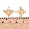 Brass Micro Pave Cubic Zirconia Pendants KK-A284-14G-02-3