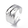 Non-Tarnish 304 Stainless Steel Open Cuff Ring for Women X-RJEW-C046-09P-1