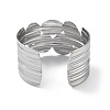 304 Stainless Steel Cuff Bangles for Women BJEW-Z078-20P-3