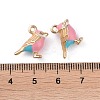Alloy Enamel Pendants X-ENAM-R149-08A-G-3
