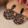 Stylish Acrylic Leopard Print Dangle Stud Earrings XX3345-2-1