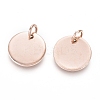 Ion Plating(IP) 304 Stainless Steel Charms EJEW-L238-03D-RG-2